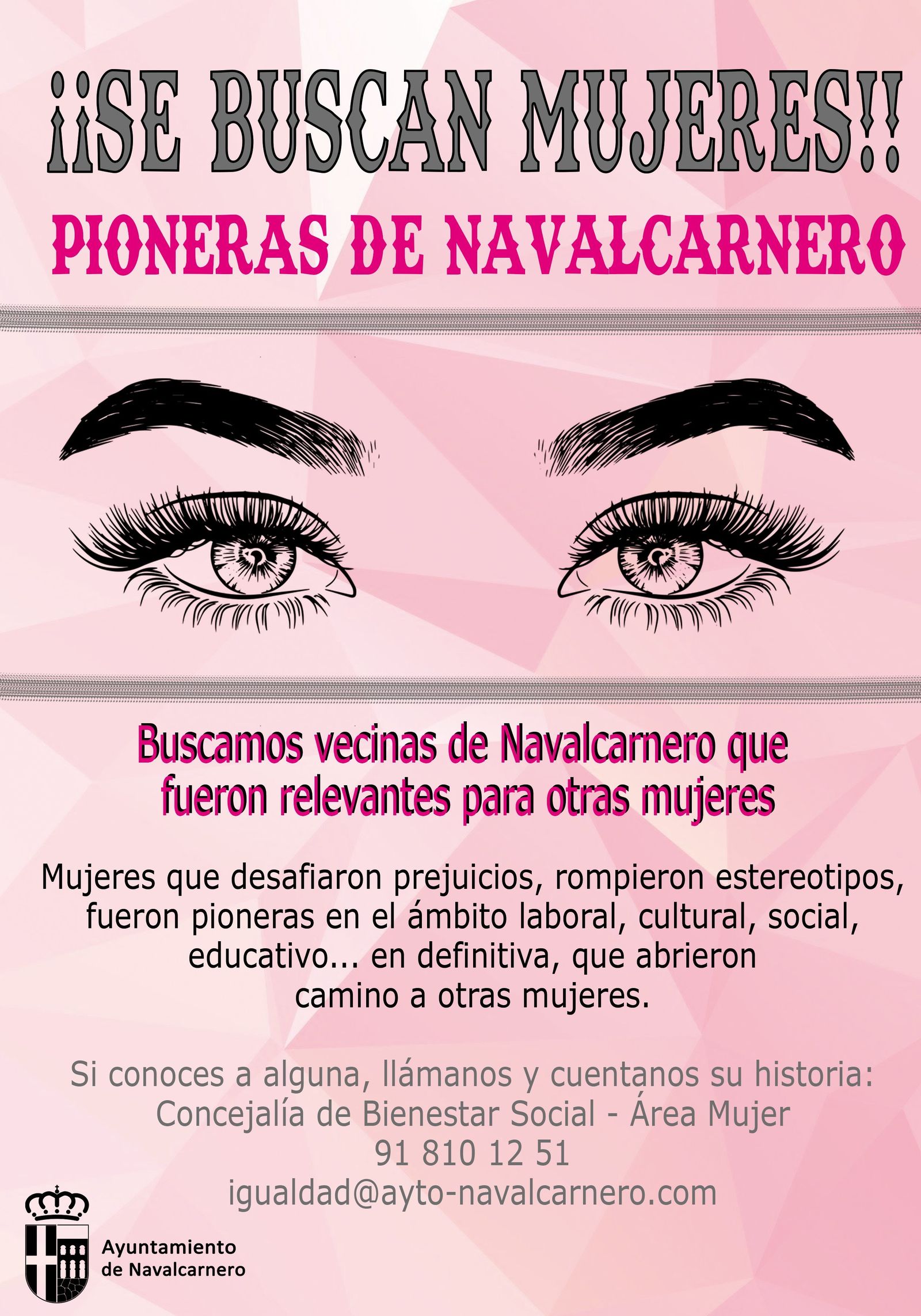 Cartel de la iniciativa del Área de la Mujer de Navalcarnero