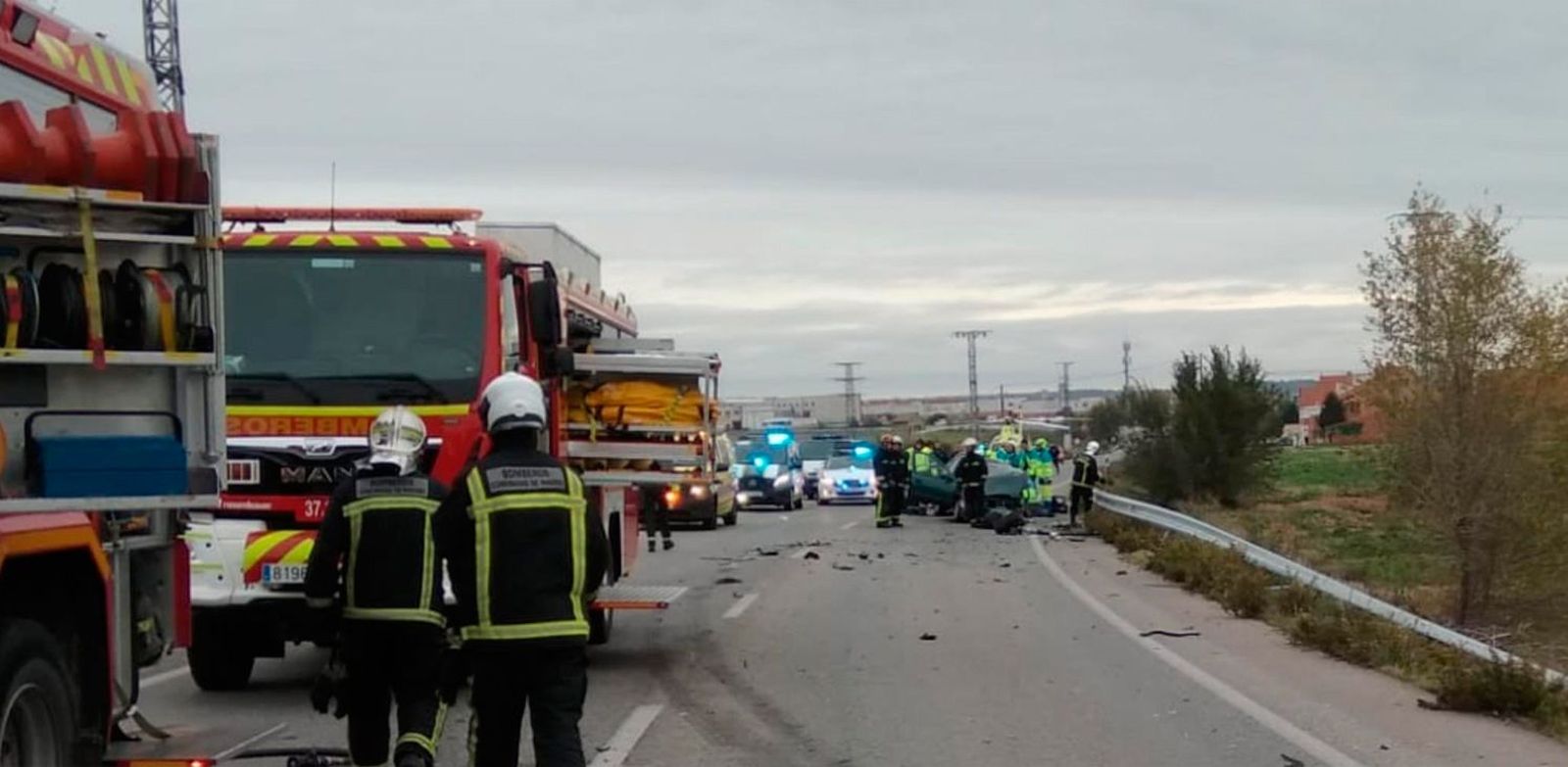 Mueren dos hombres en una colisión múltiple en Torrejón de Velasco
