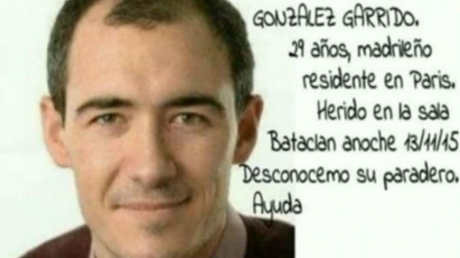 El madrileño Juan Alberto González Garrido, fallecido en el atentado