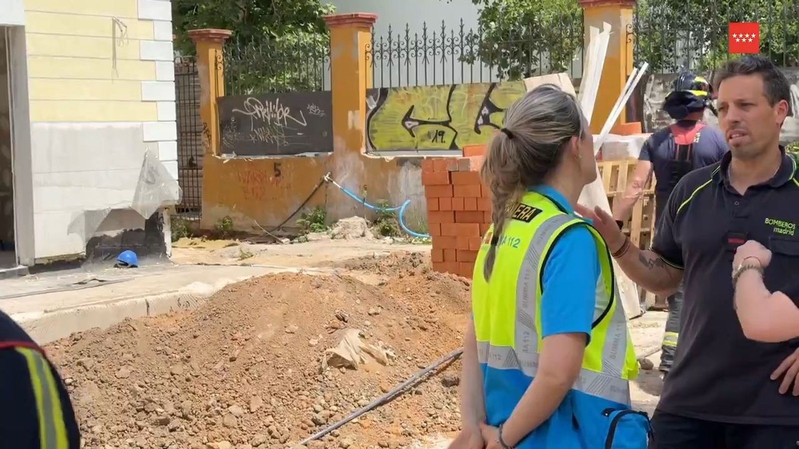 Accidente laboral en la calle López de Hoyos