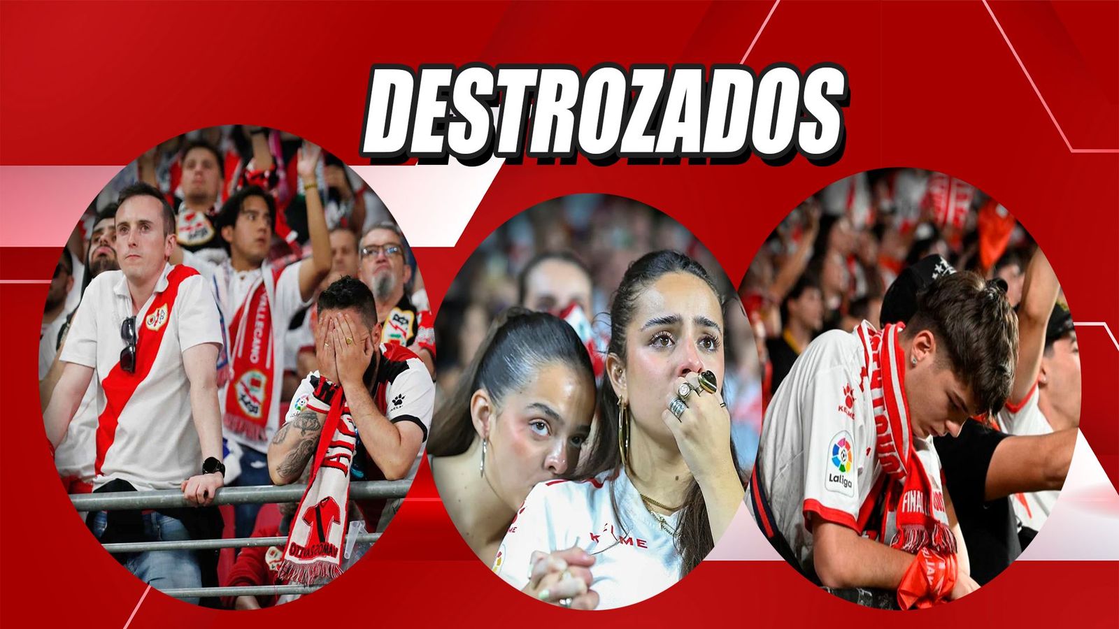 Vallecas aplaude el esfuerzo del Rayo, derrotado en su primera final en 102 años