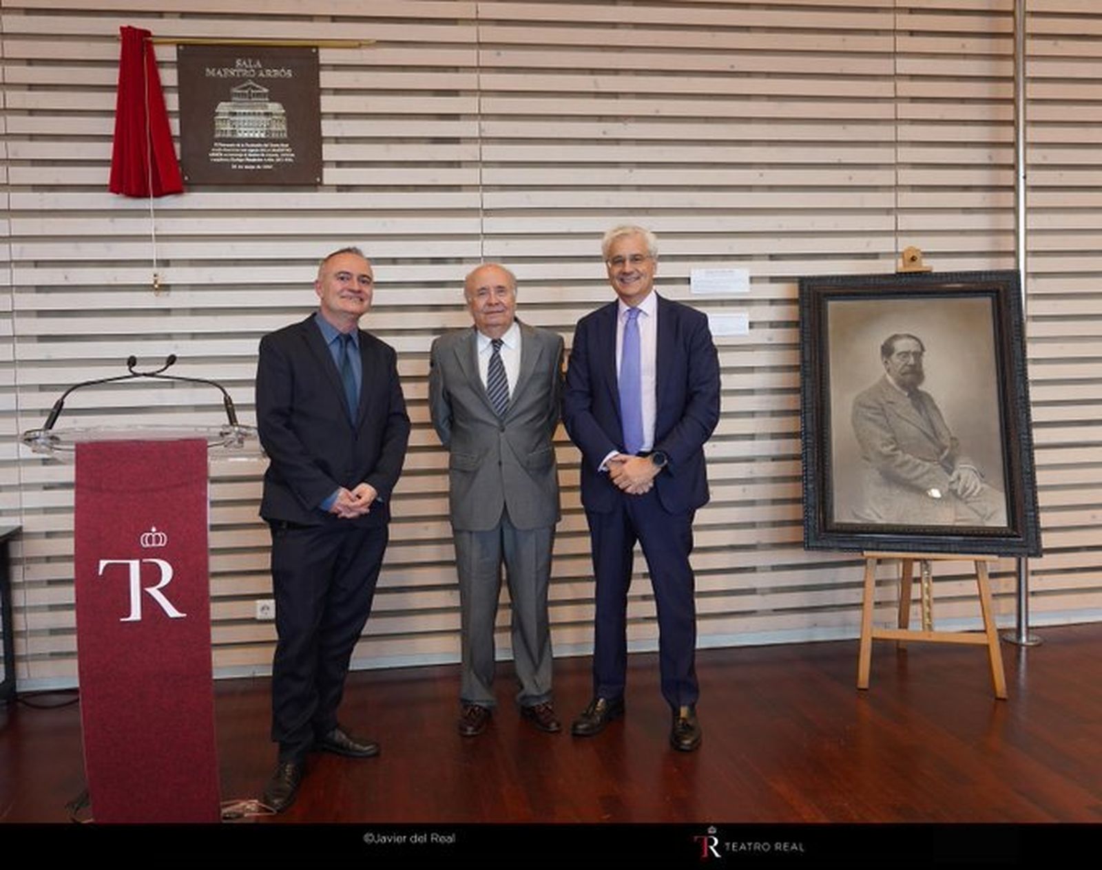 Acto de presentación de la sala Maestro Arbós en el Teatro Real de Madrid