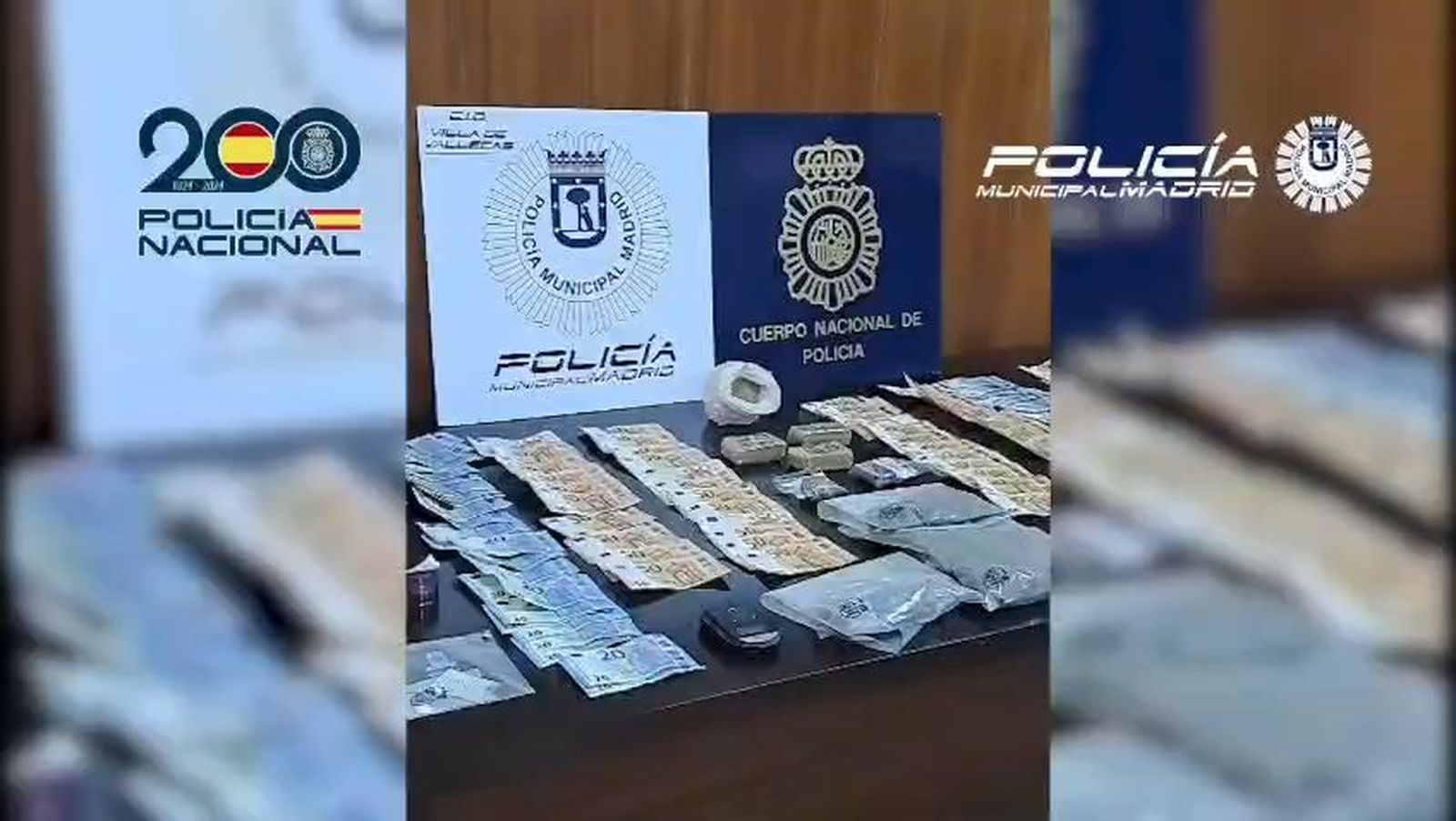 Detenidos tres hombres en un narcopiso desmantelado en Villa de Vallecas