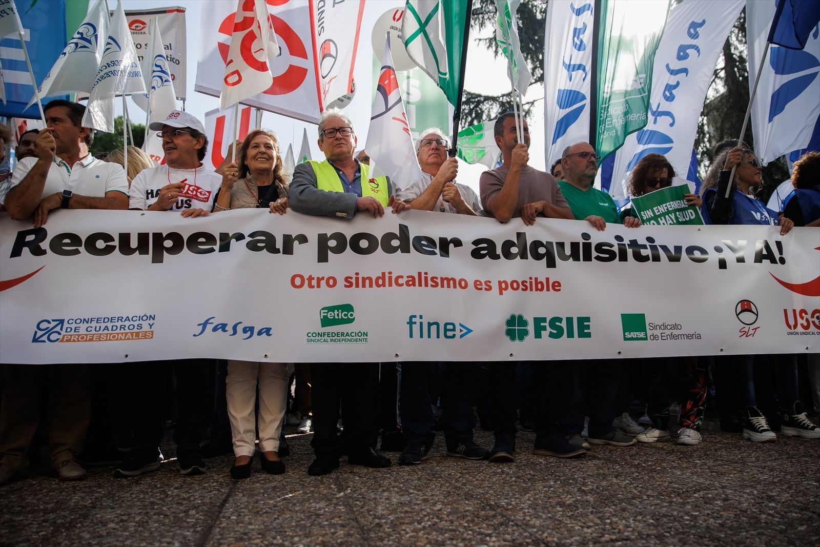 Manifestación  por la recuperación del poder adquisitivo perdido (foto de Archivo)