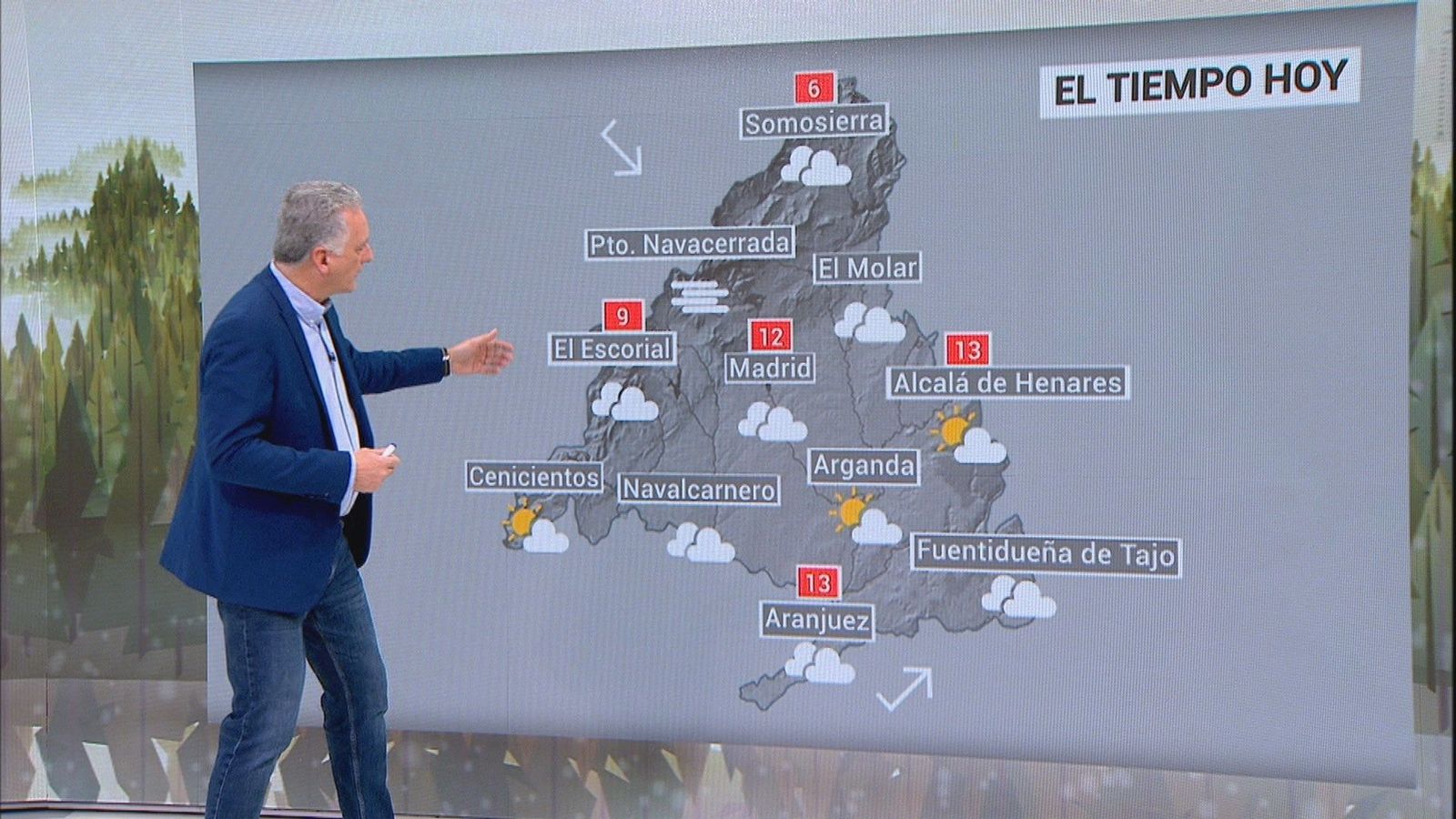 Lunes con algo de lluvia y temperaturas que bajan