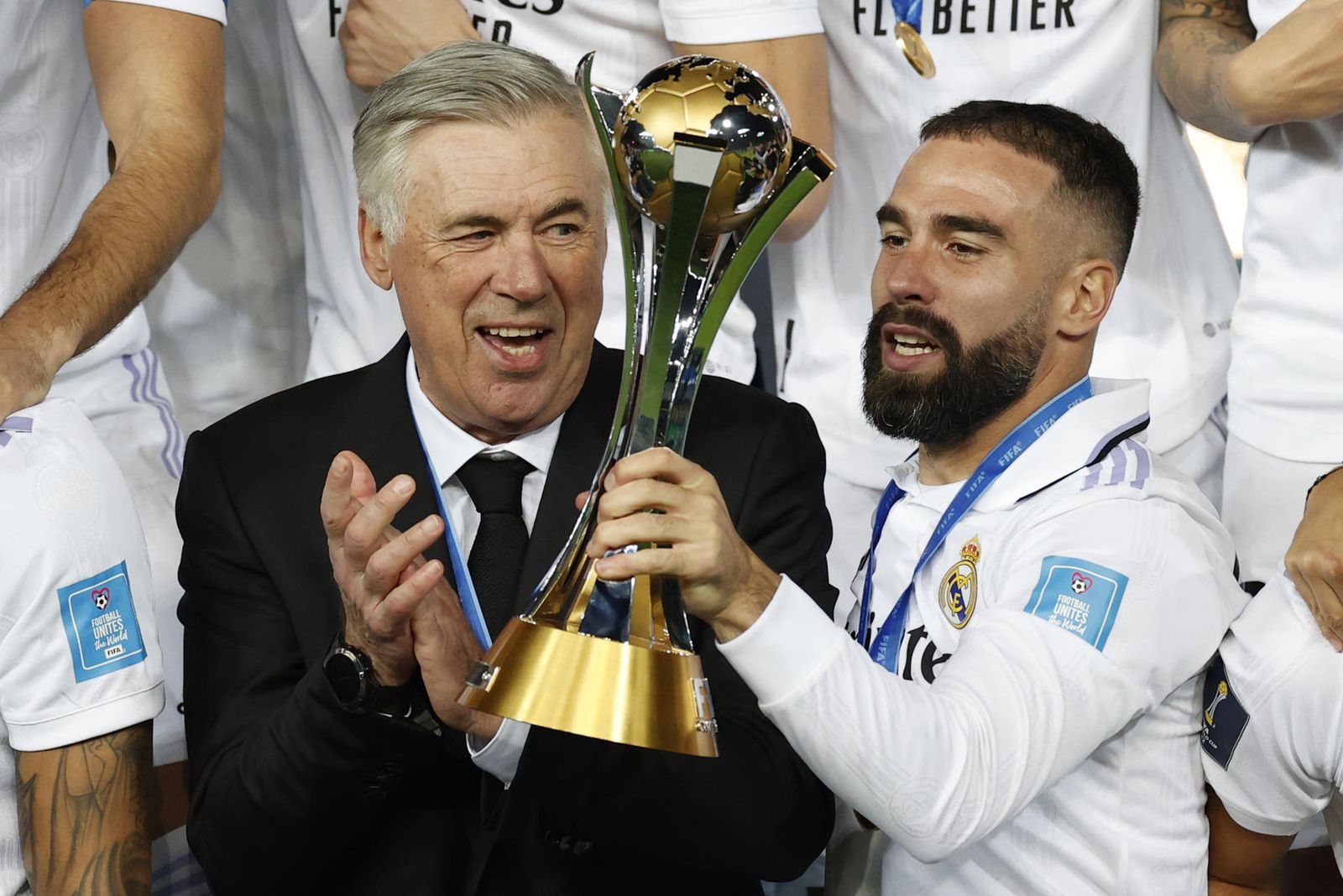 Ancelotti y Carvajal