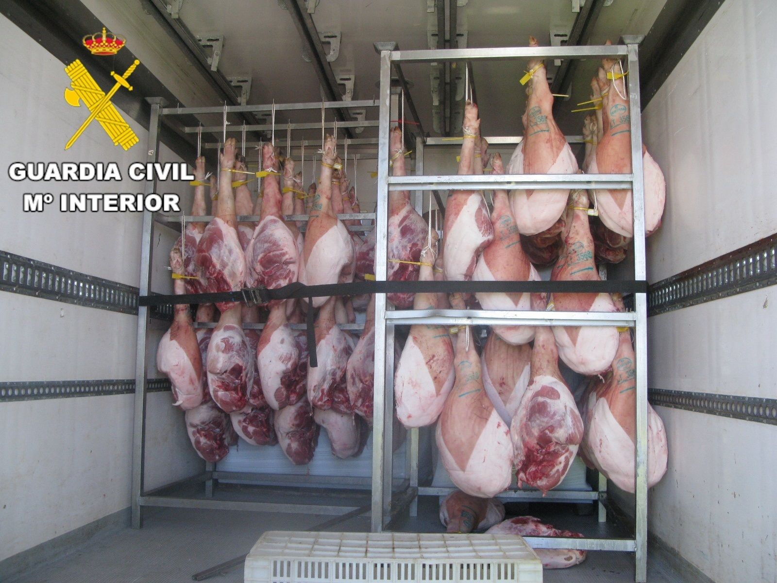 Interceptados dos camiones por transportar más de 4.300 kilogramos de carne sin refrigeración