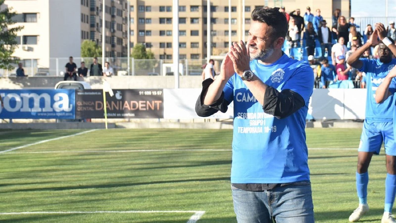 Mere tras el partido contra el Burgos