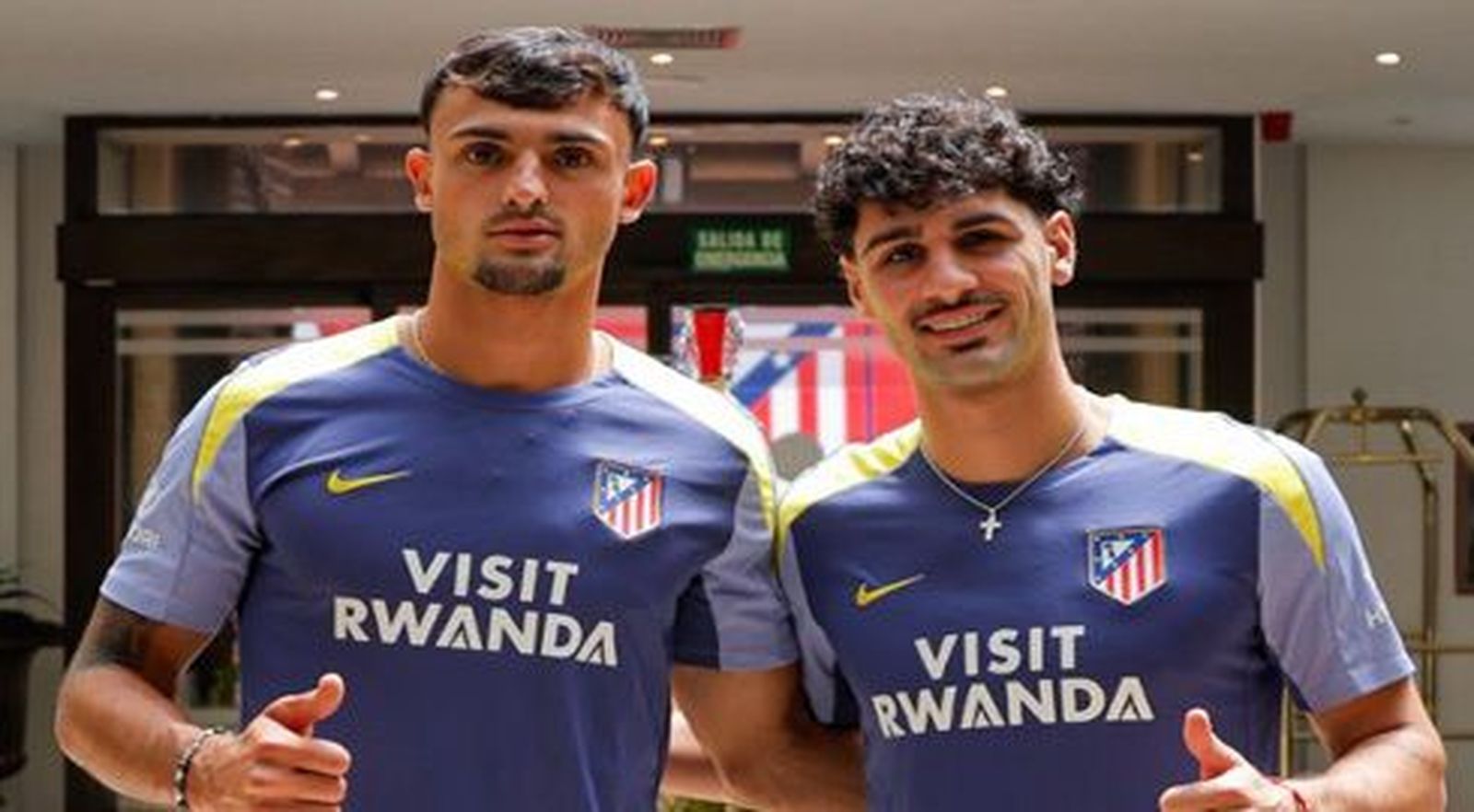 Pubill y Cardoso se incorporan a la concentración del Atlético en Los Ángeles de San Rafael