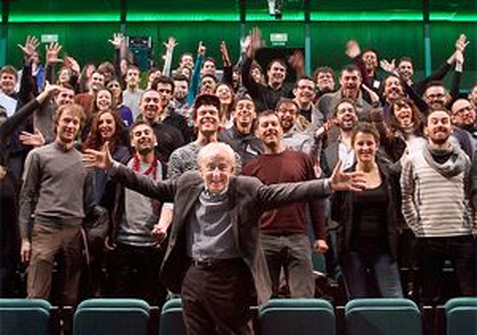 Albert Boadella, durante el acto de bienvenida a los 60 finalistas de Talent Madrid