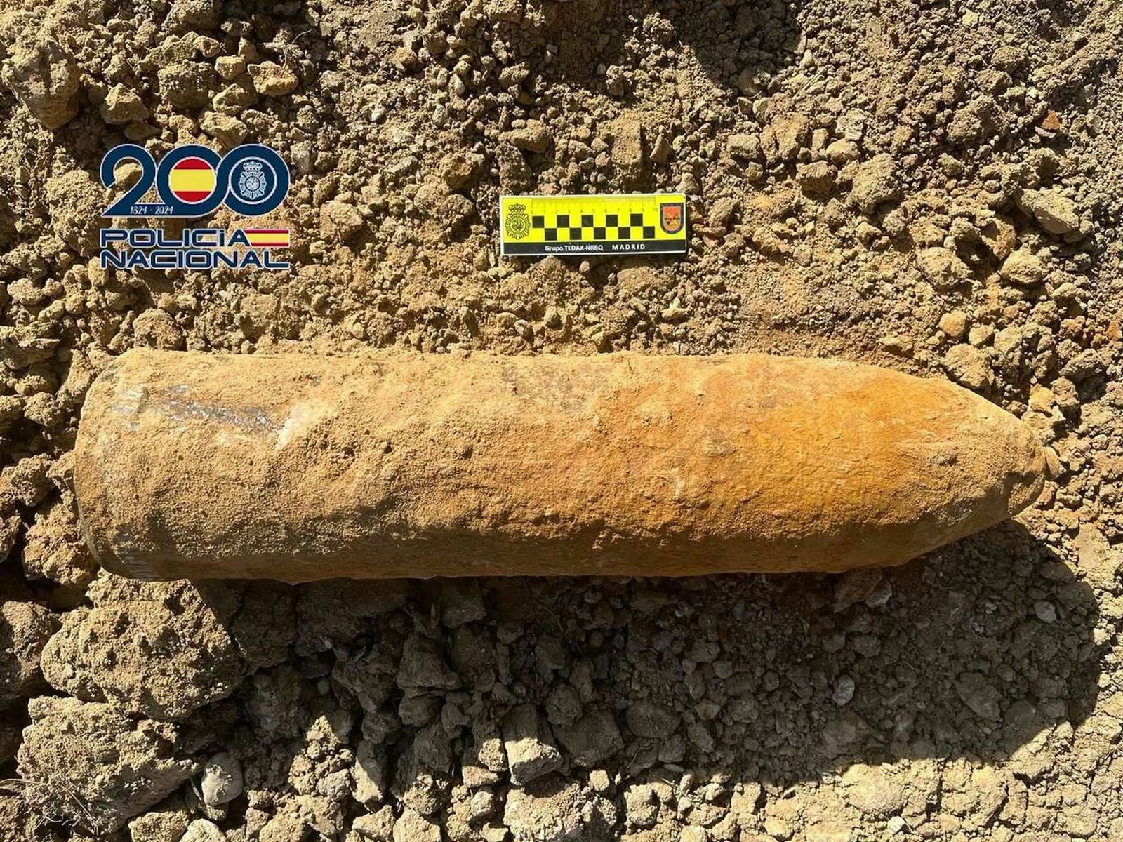 Hallan una granada y un proyectil de artillería de la Guerra Civil en Aravaca