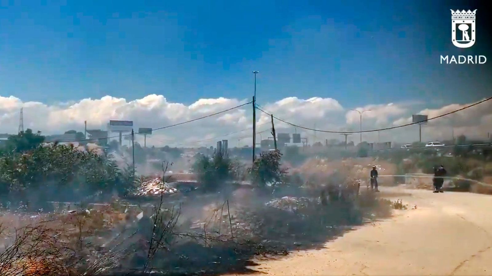Dos incendios en Moratalaz y El Gallinero por las altas temperaturas