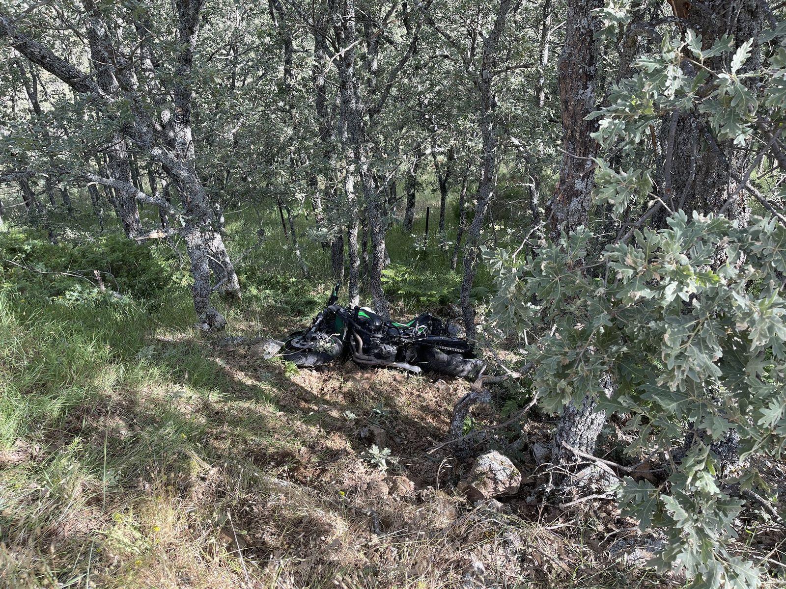 Moto del accidente
