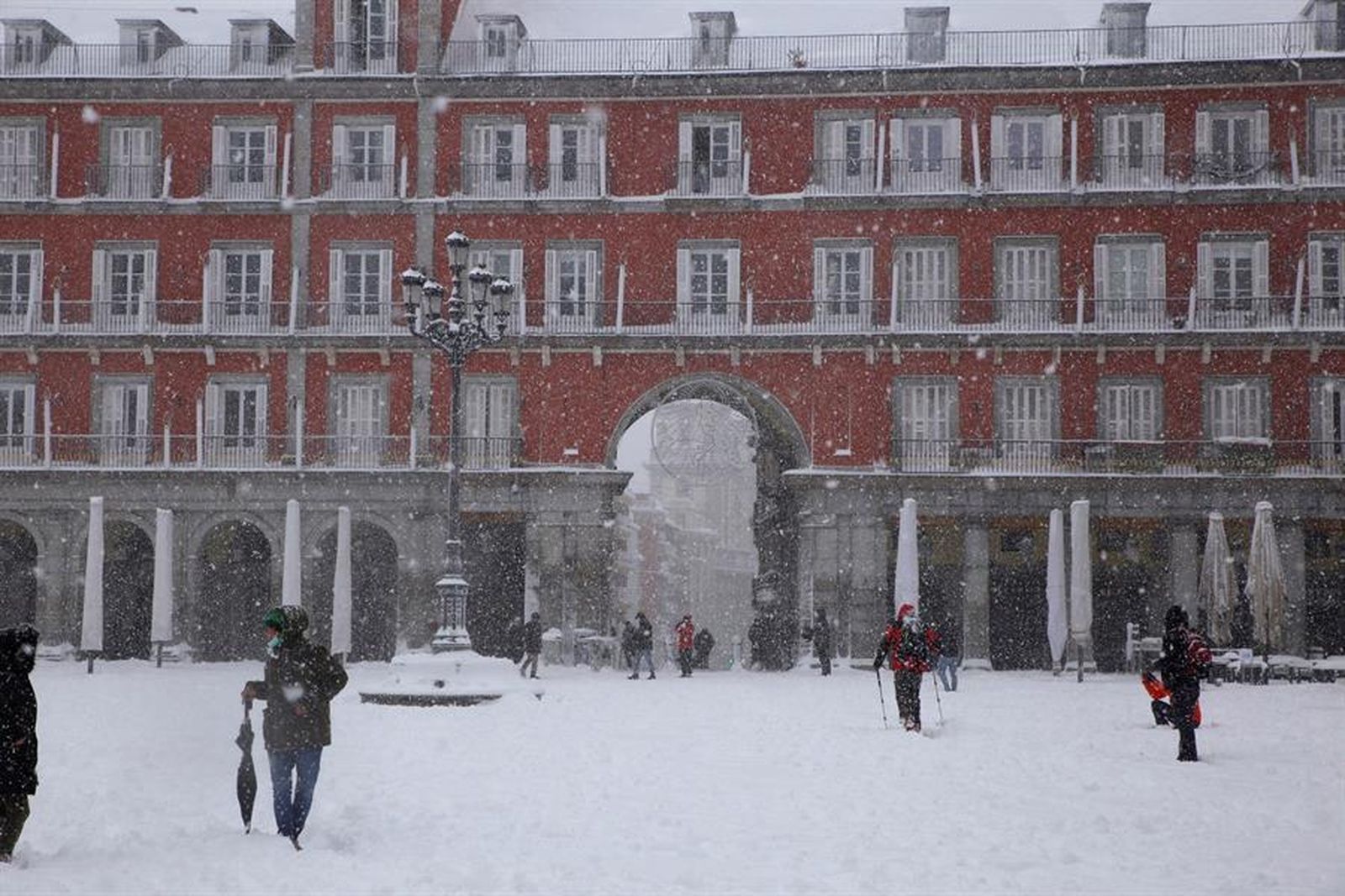 Filomena deja una nevada histórica en Madrid