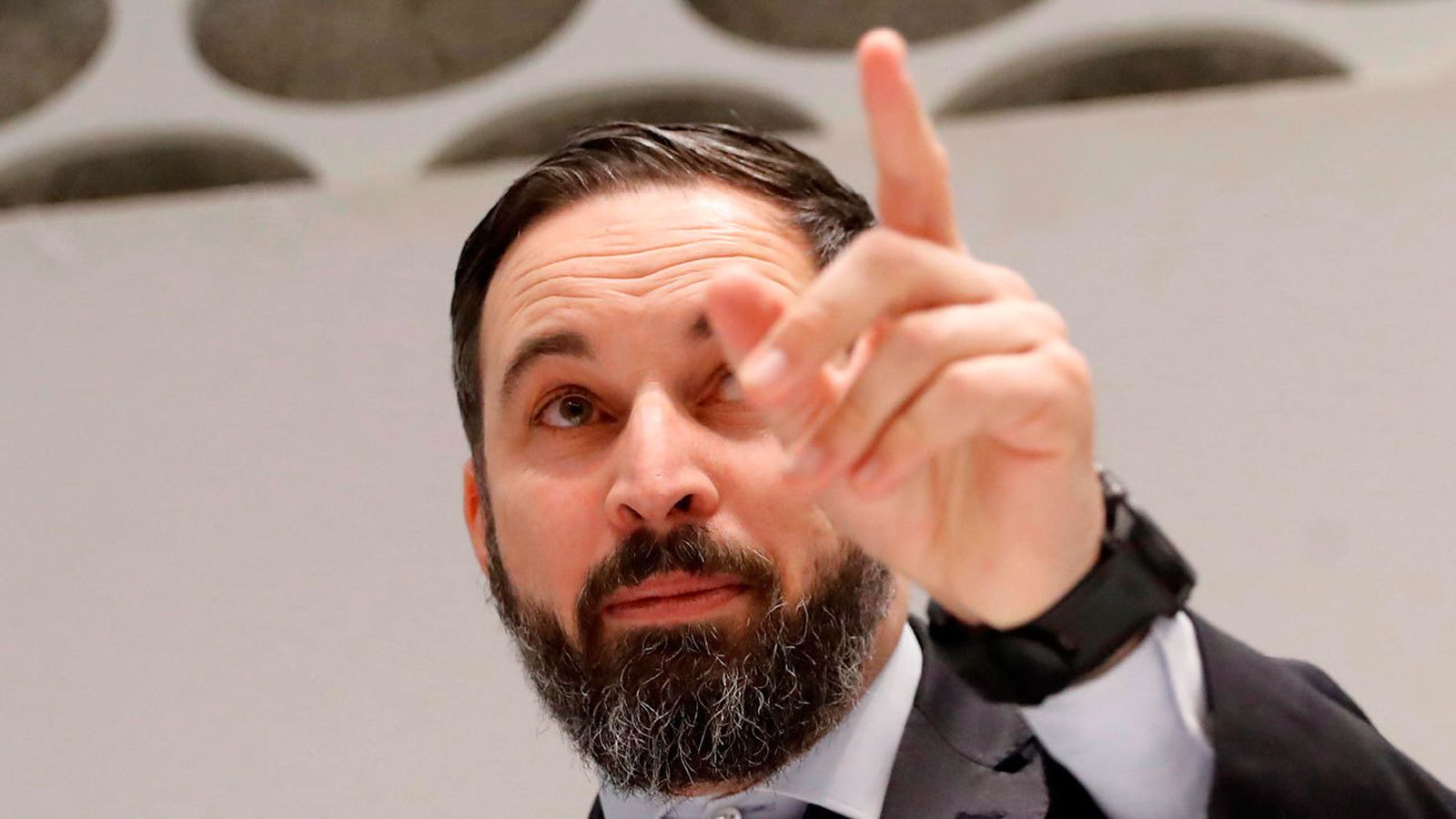 El presidente de Vox, Santiago Abascal