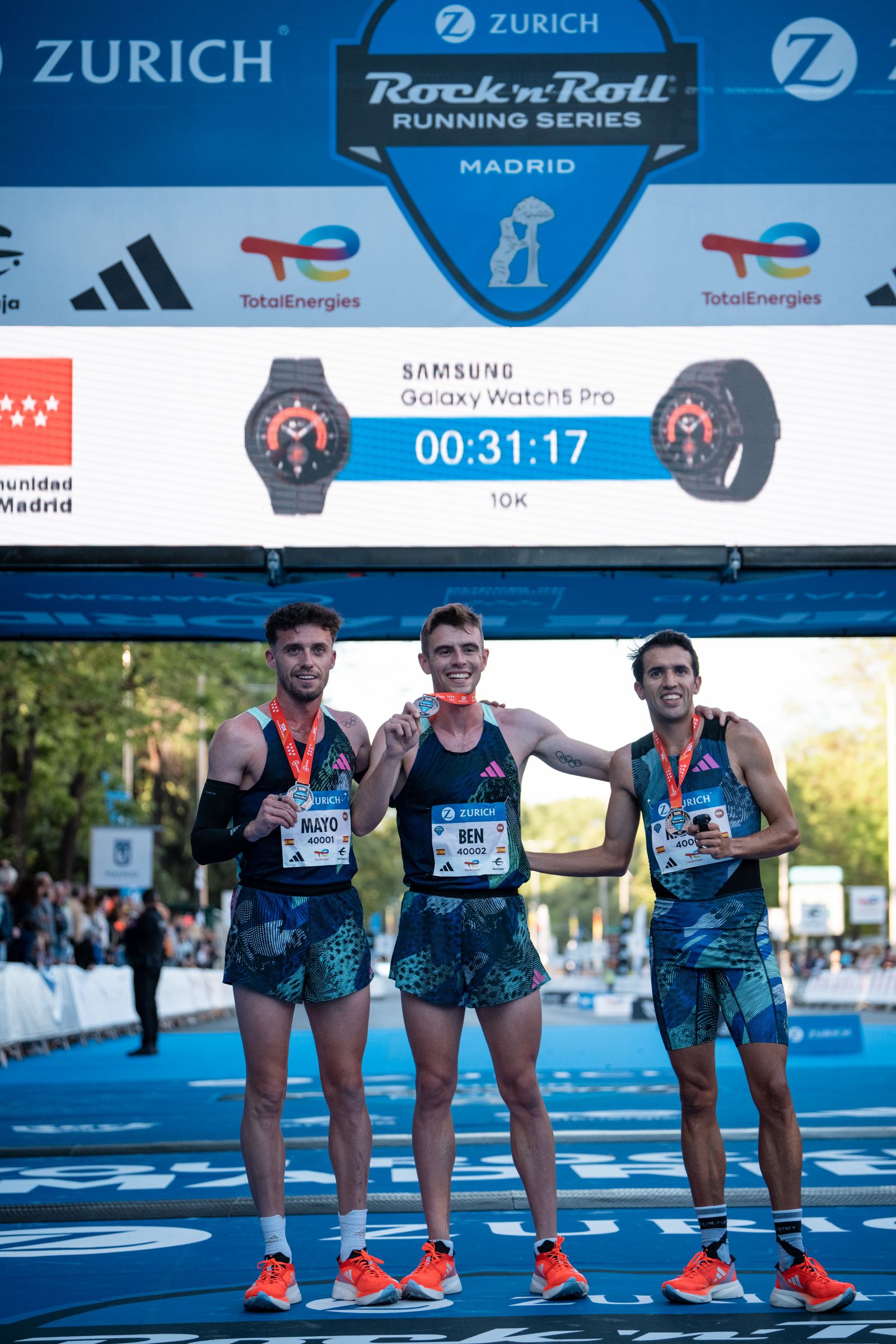 Adrián Ben, Jesús Ramos y Carlos Mayo