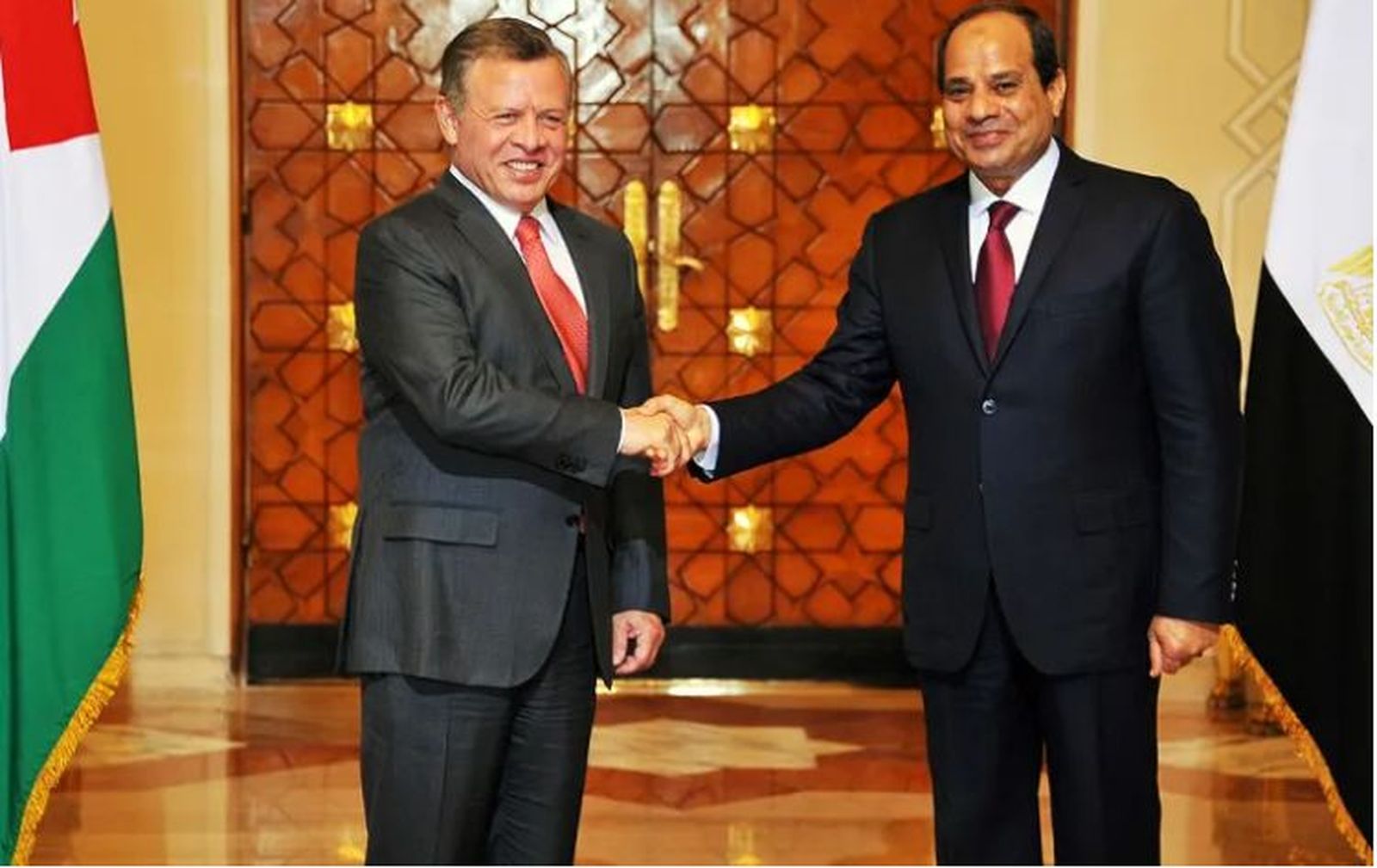 Abdelfatah y Sisi Abdalá II