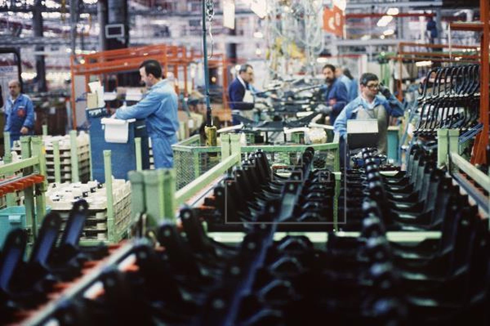 Trabajadores en una fábrica