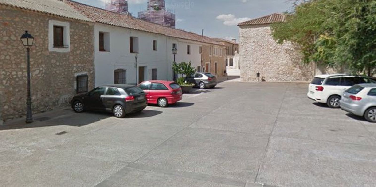 Plaza de la Fragua de Nuevo Baztán donde se instalarán los cargadores