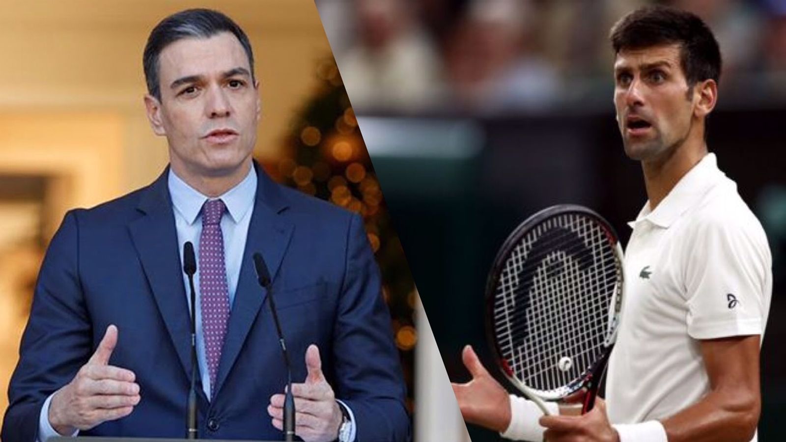Pedro Sánchez y Djokovic