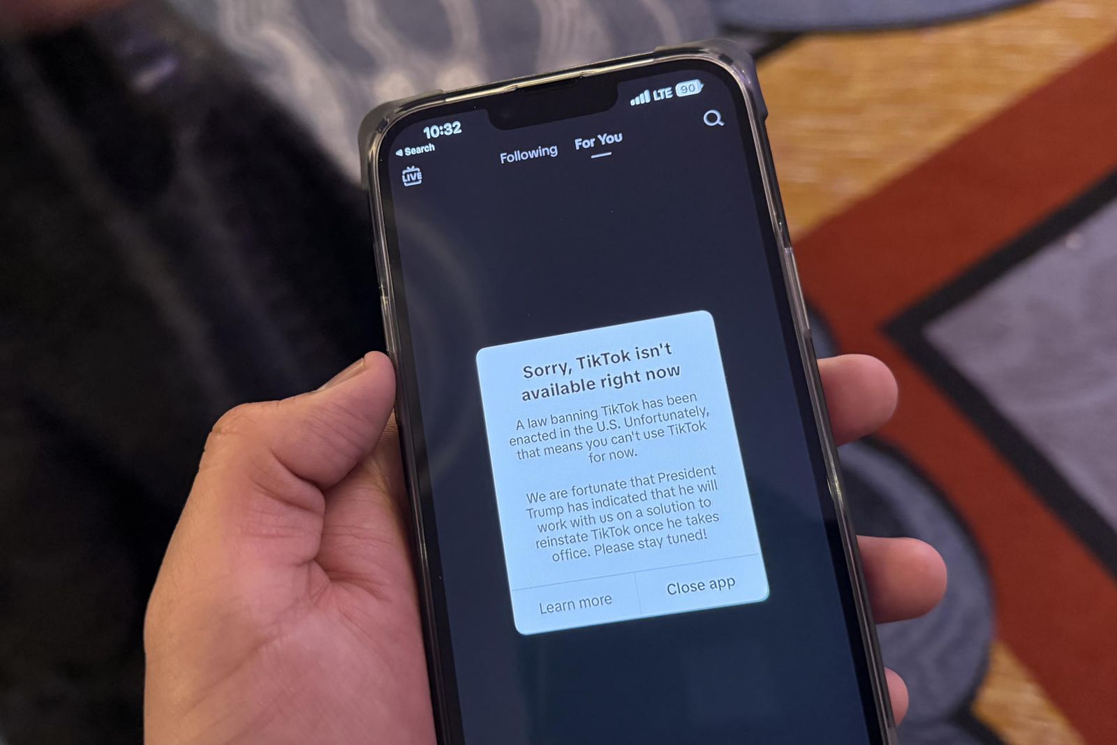 TikTok deja de funcionar en Estados Unidos