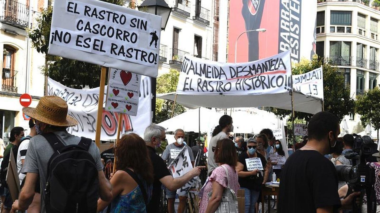 Comerciantes del Rastro se manifiestan