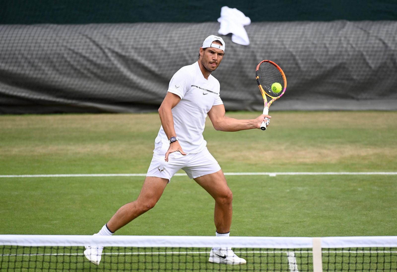 Nadal en Wimbledon : "Estoy disfrutando de jugar en hierba tres años después"