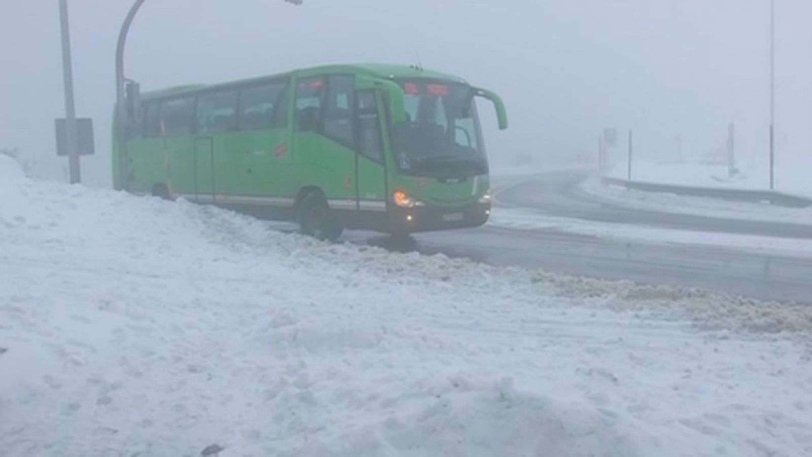 El temporal remite, pero persiste el frío y volverá la nieve a la Sierra de Madrid