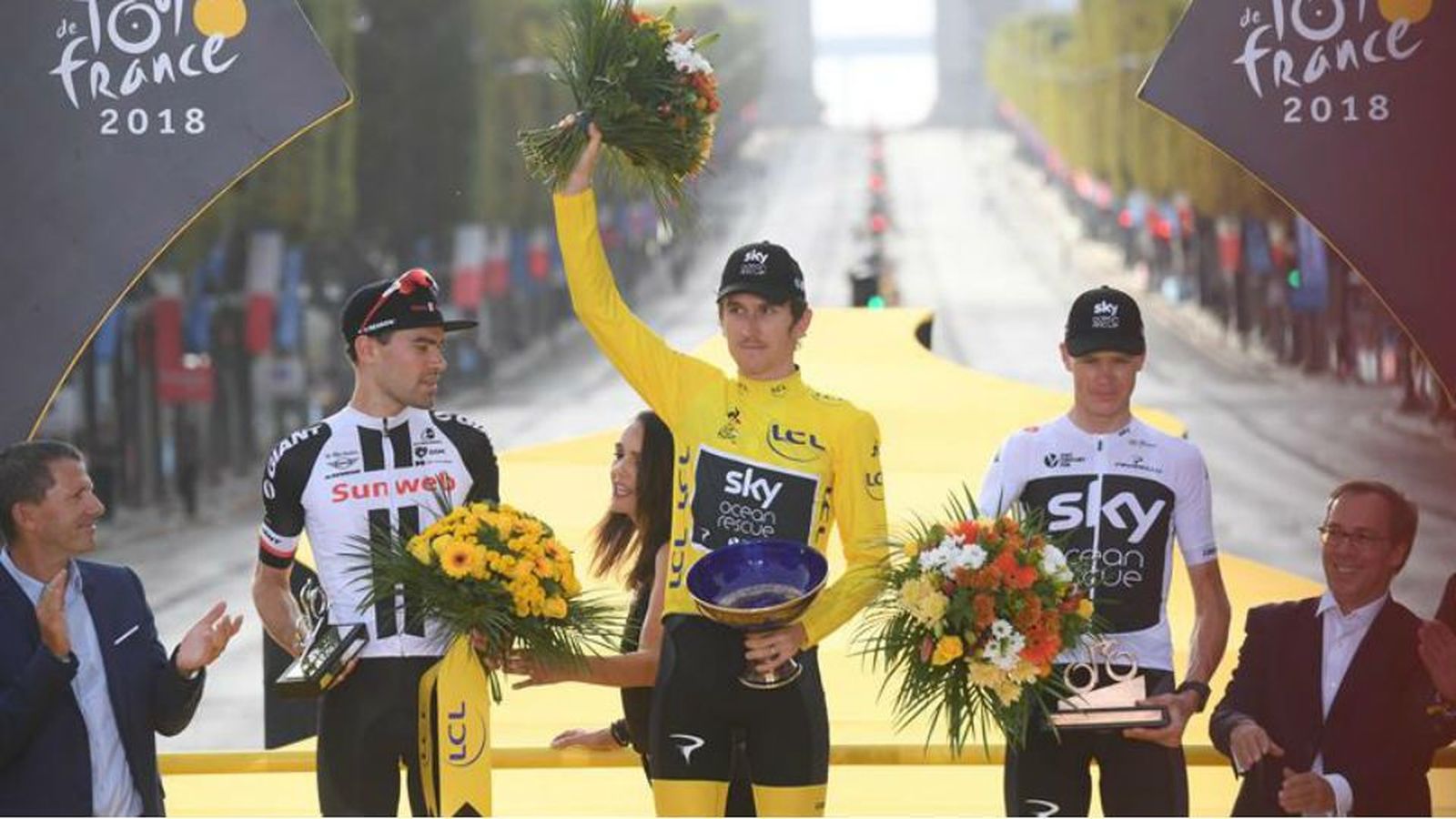 Thomas culmina en París su primer Tour de Francia