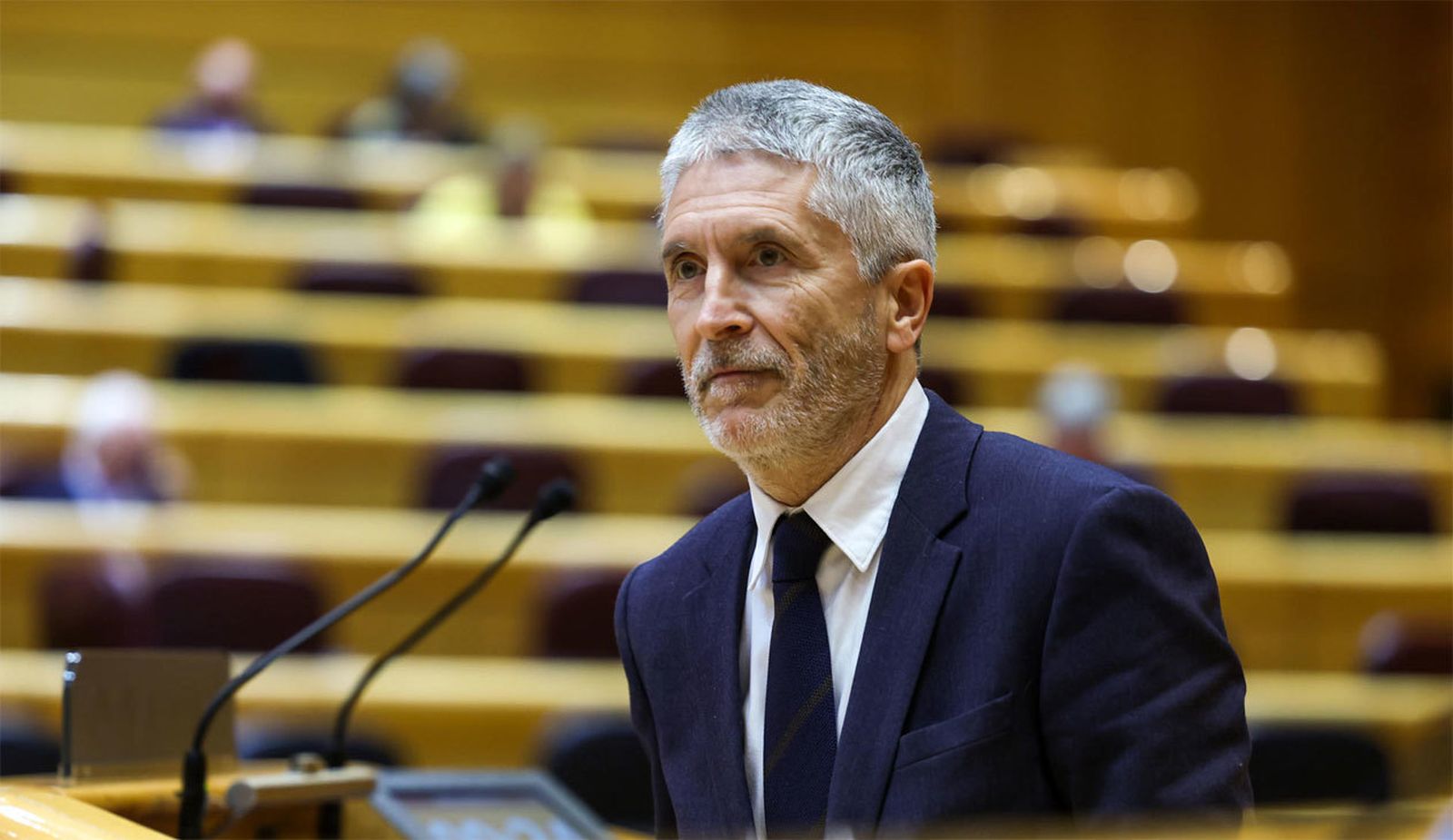 El Senado reprueba a Marlaska con la mayoría absoluta  del PP y la abstención de Sumar, ERC, Bildu y Junts