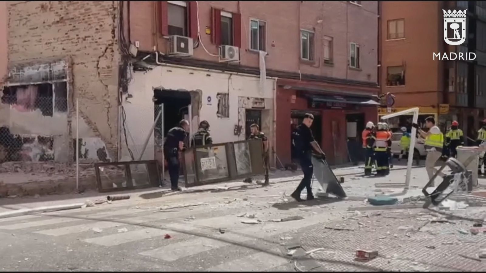Explosión de gas en Vallecas.