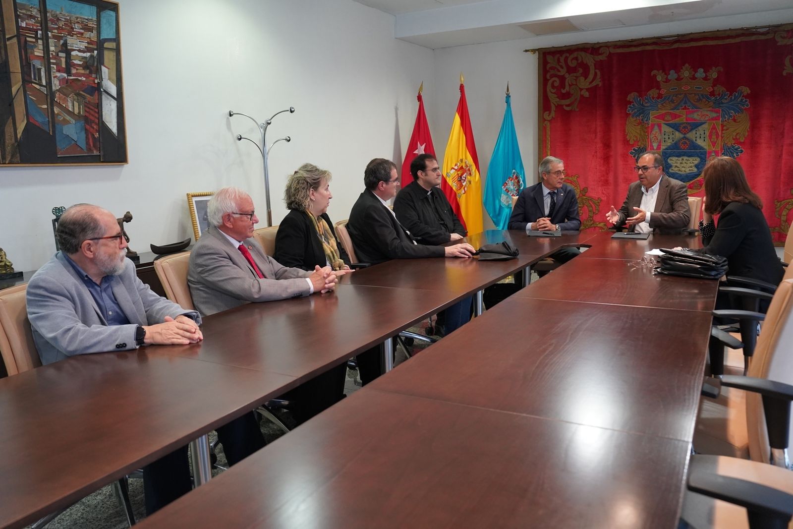 Firma del convenio entre Cáritas y la ciudad de Leganés