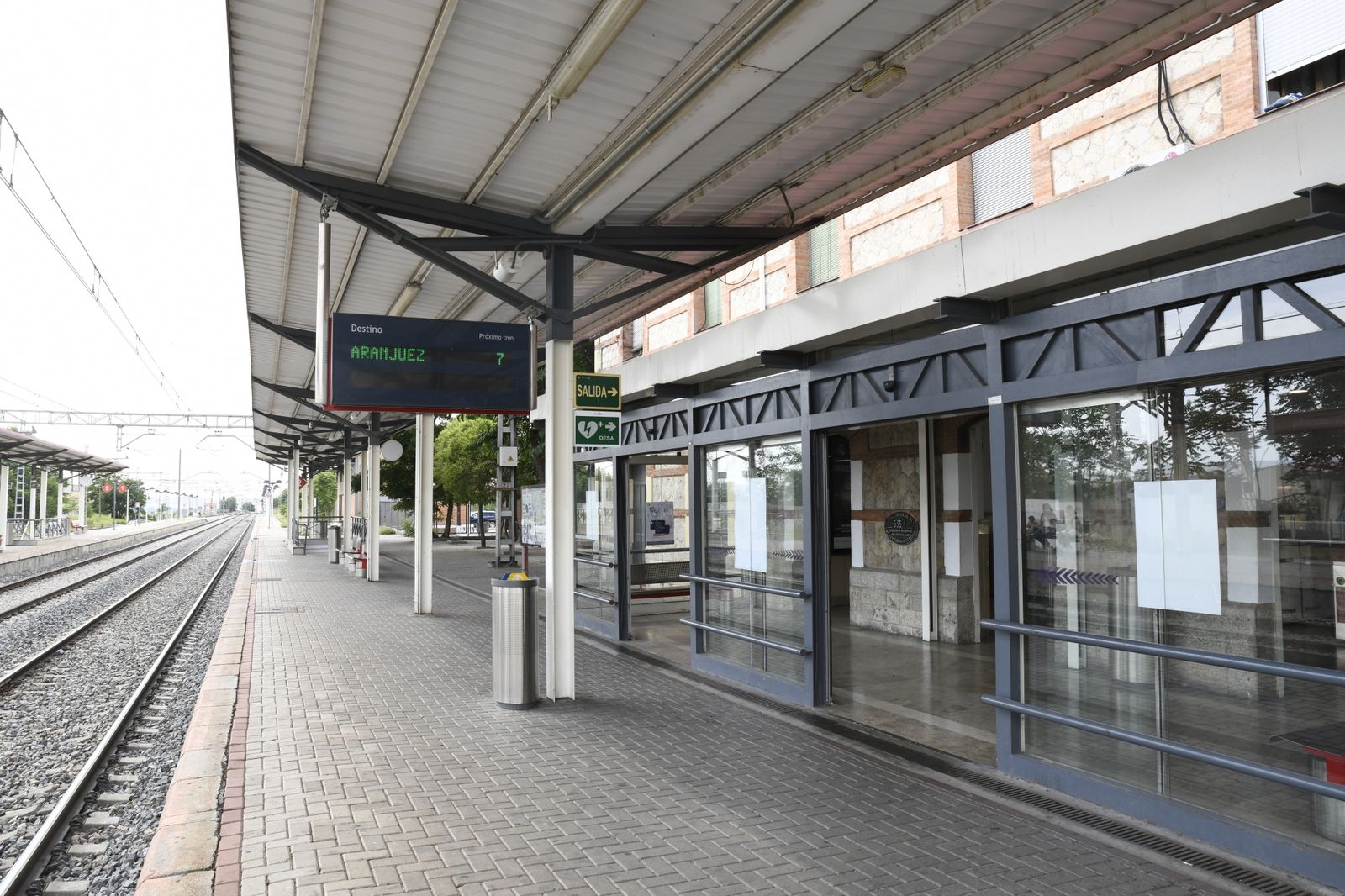 Estación de cercanías de Ciempozuelos a su paso por Aranjuez