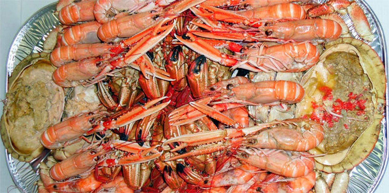 Tradicional mariscada gallega