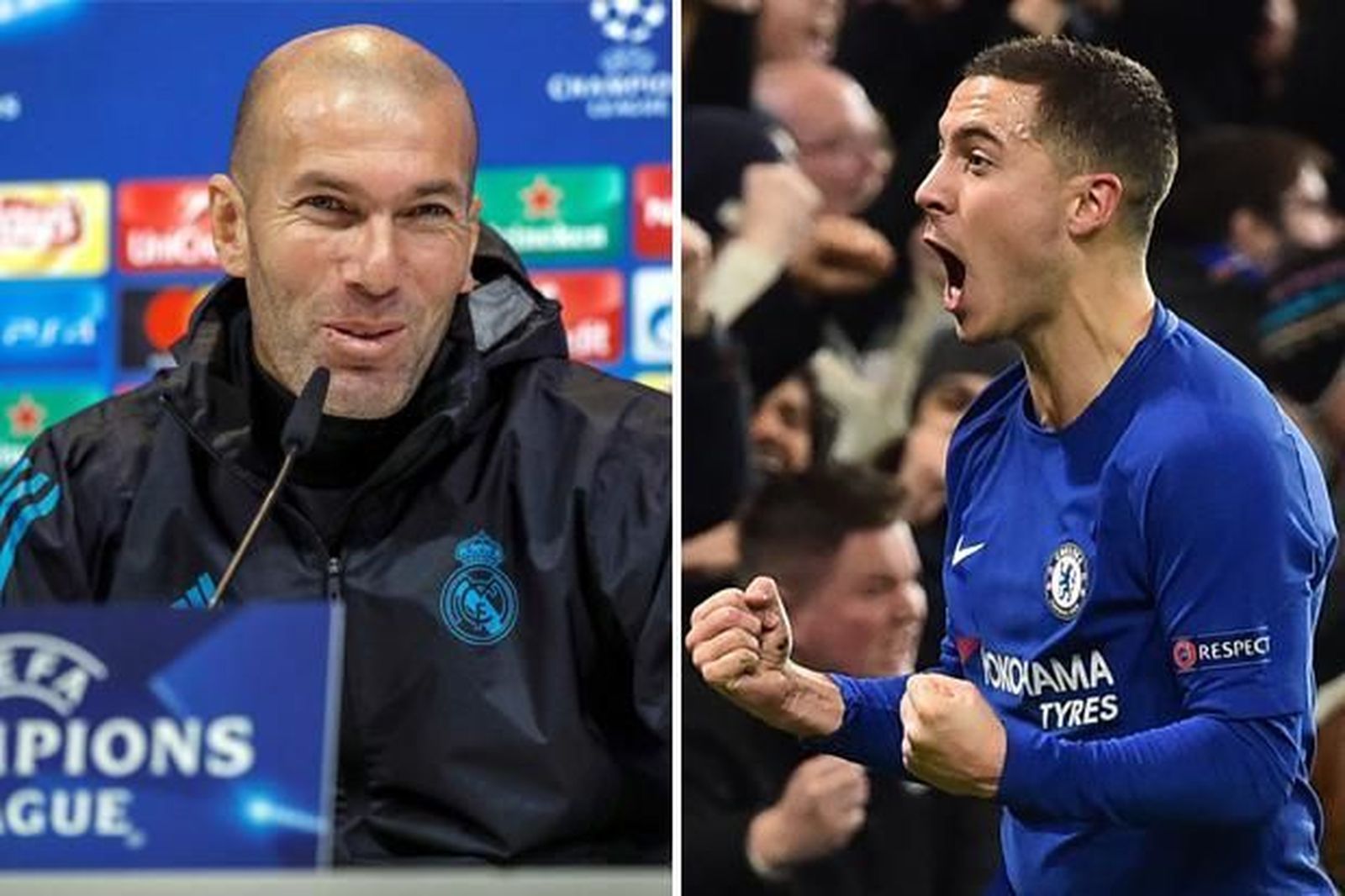 Otro guiño de Hazard a Zidane