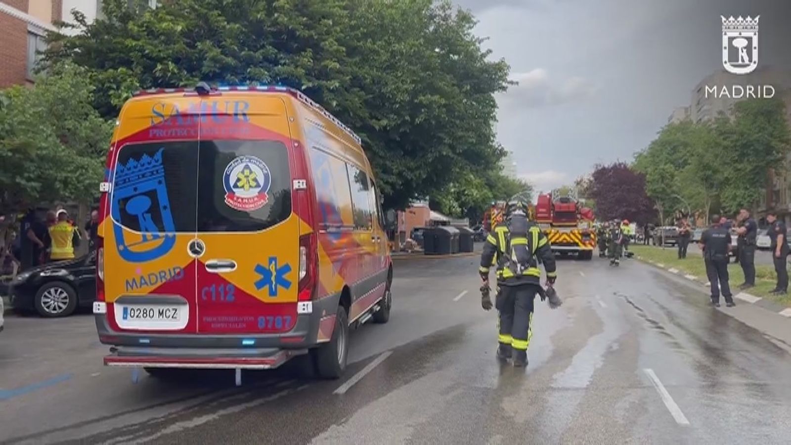 Incendio en Ciudad Lineal