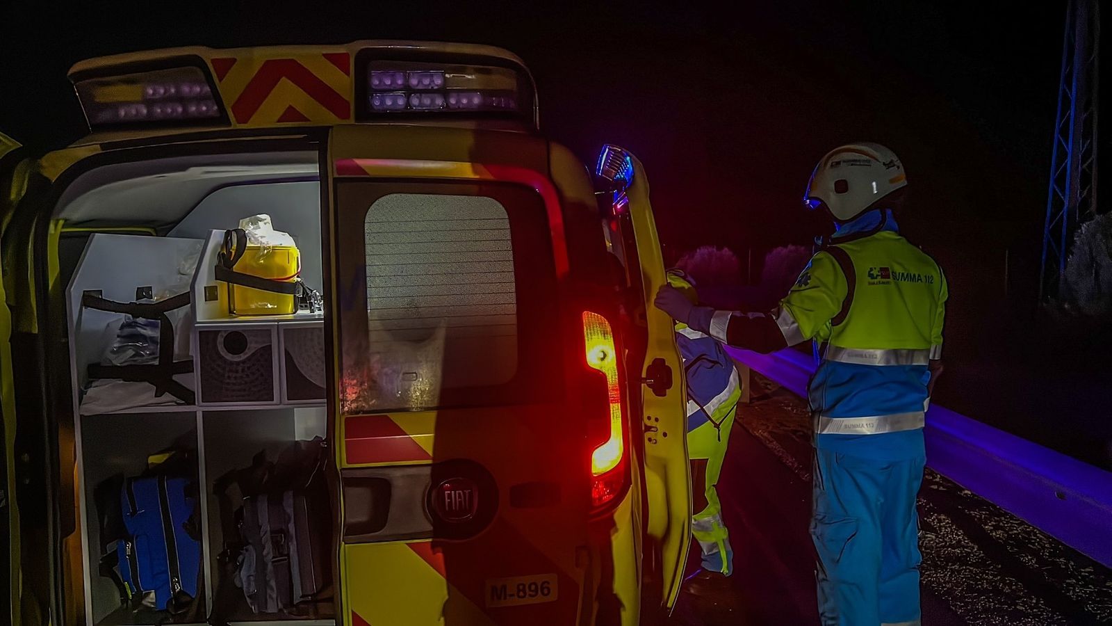 Muere tras ser atropellado mientras cambiaba un neumático en la A-3 en Perales de Tajuña