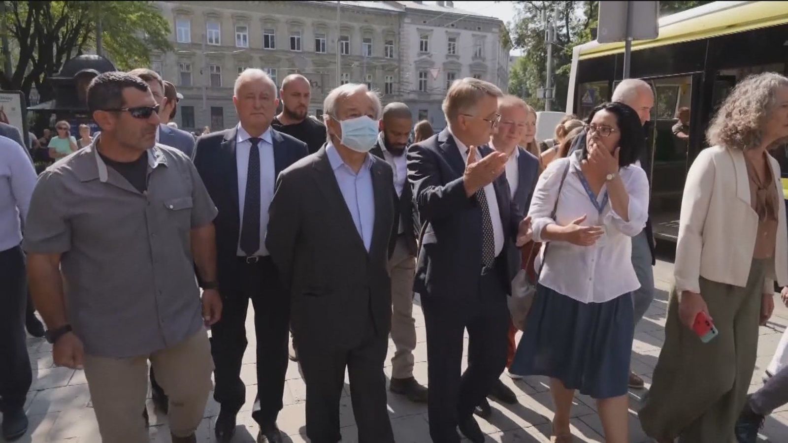Las autoridades ucranianas, en alerta durante la visita de Guterres y Erdogan por posibles ataques rusos