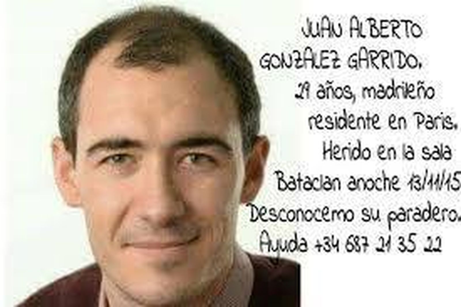 Juan Alberto, el madrileño asesinado en la Sala Bataclan en noviembre de 2015