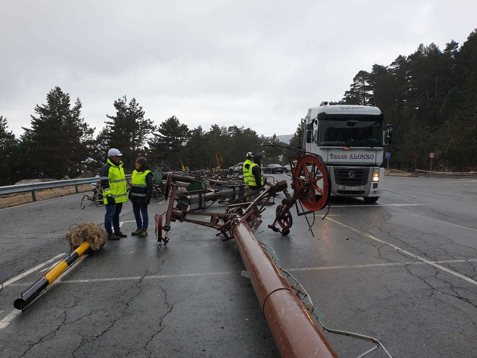 Retirada de remontes de Navacerrada