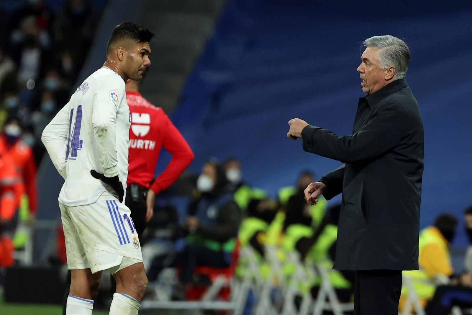 Casemiro y Ancelotti