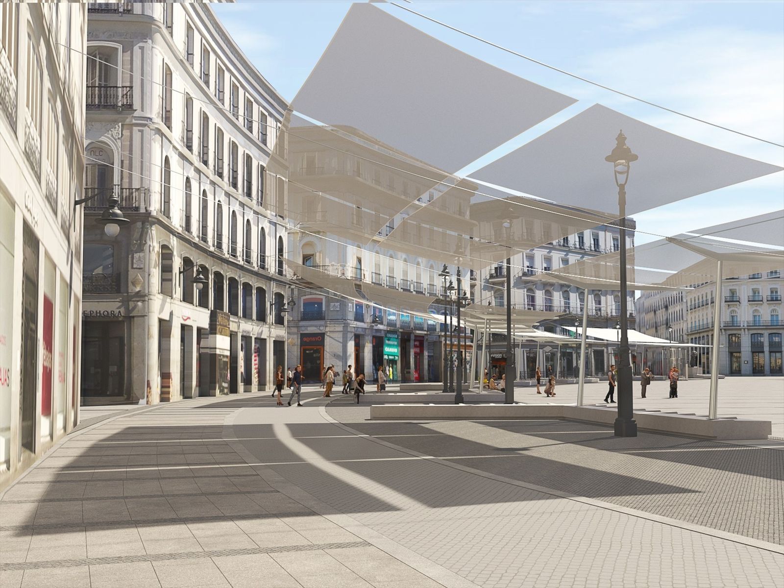 Proyecto de toldos para la Puerta del Sol