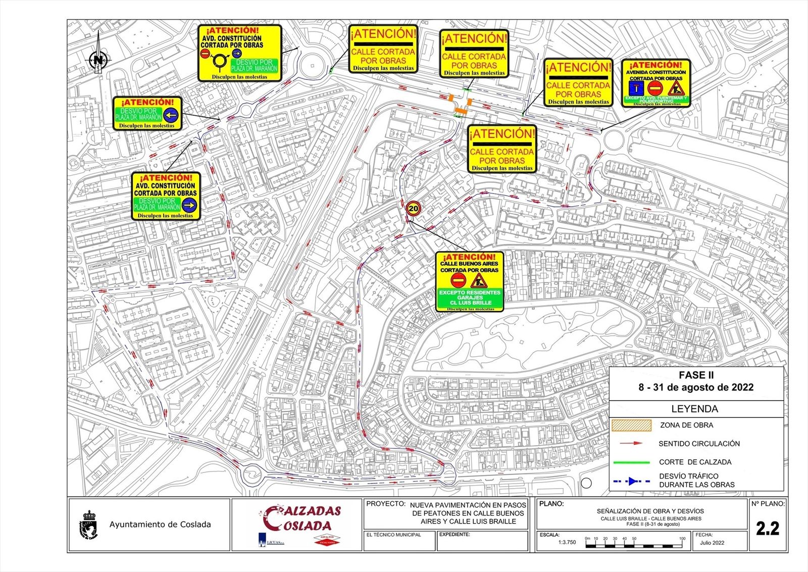 Plano Obras Av. Constitución