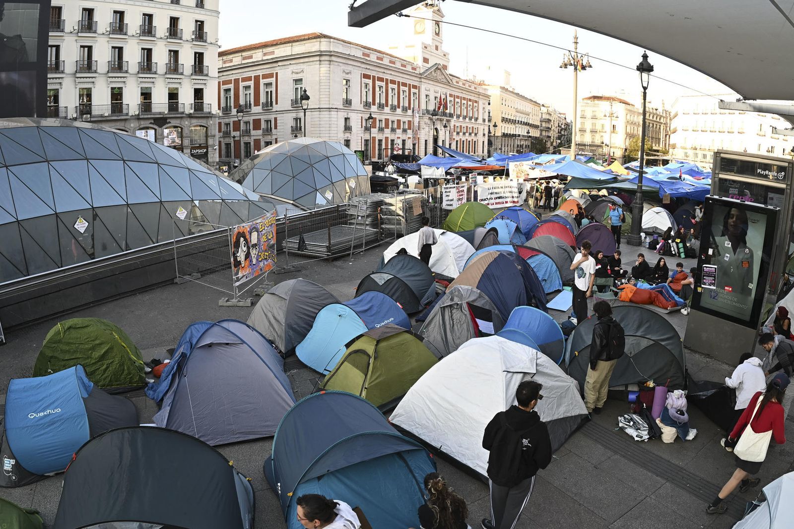 Acampada en la Puerta del Sol