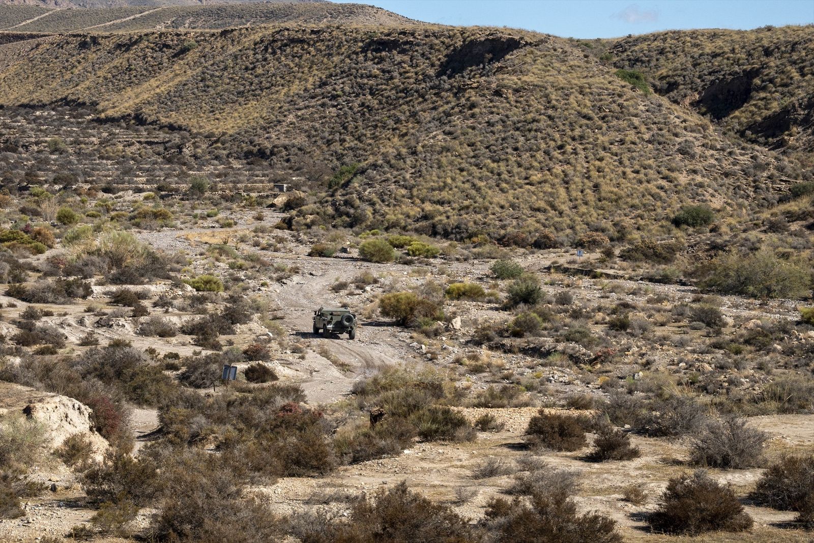 Herido un legionario en el campo de maniobras de Viator (Almería)
