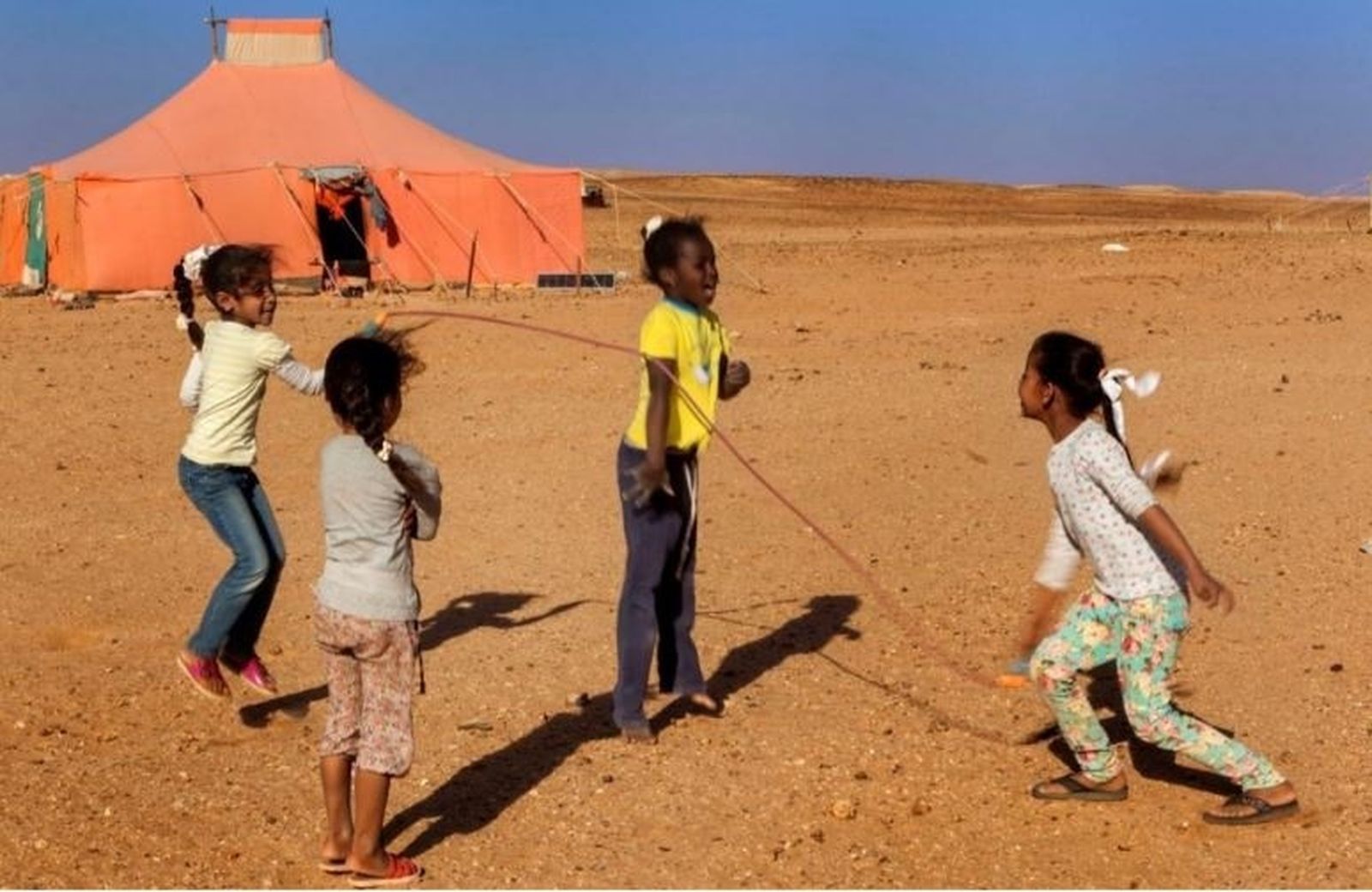 Niños refugiados saharauis