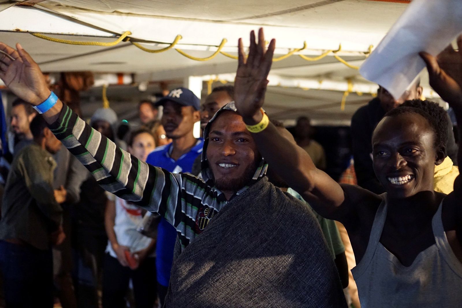 Llegada Open Arms a Lampedusa