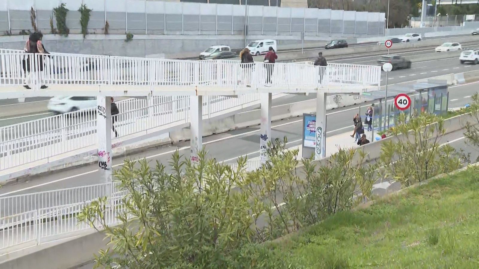 La M-607 se cortará este viernes y sábado para sustituir una pasarela peatonal