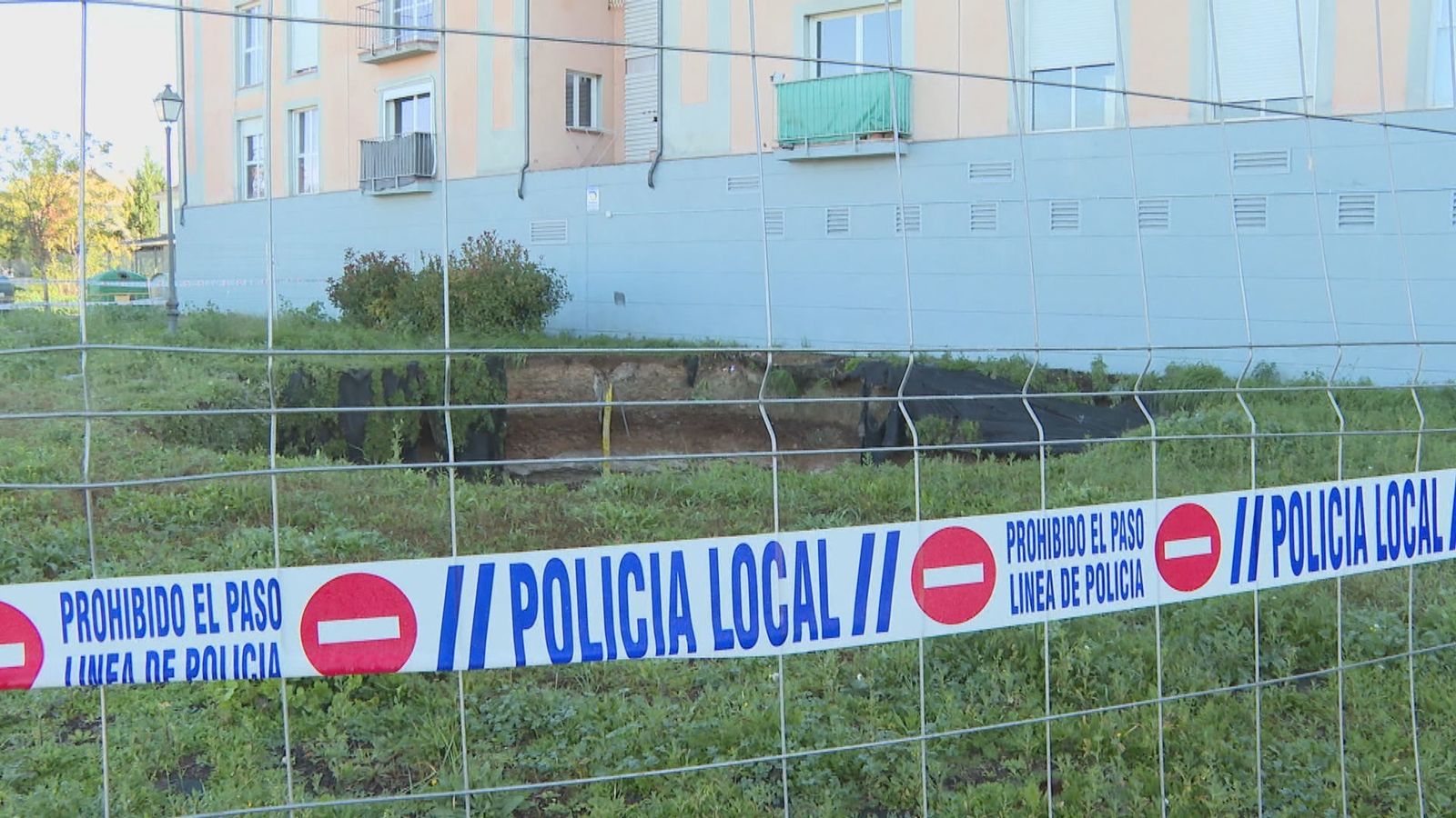 Socavón en Aranjuez