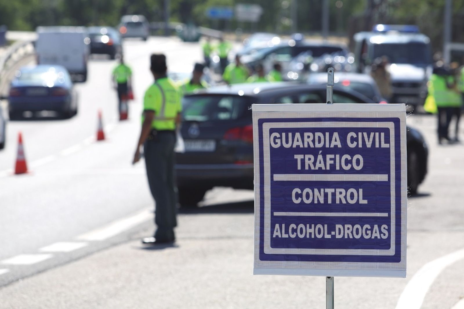 Control de alcohol y drogas de la Guardia Civil